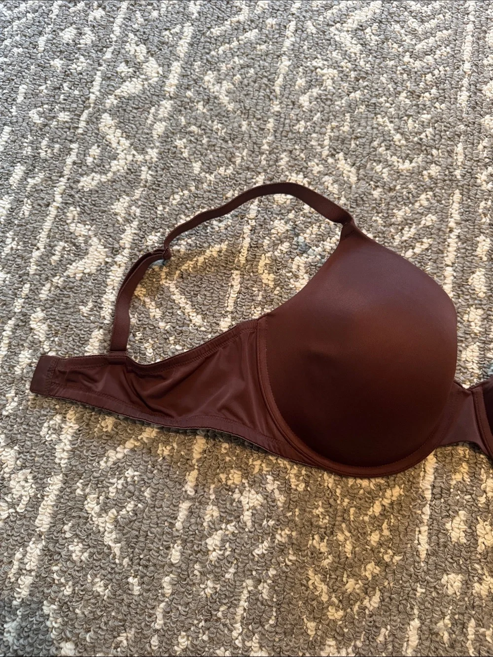 Seamless Support T-Shirt Bra in Chocolate Brown - Picture 2 of 5